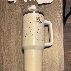 Stanley White Travel Mug with Handle